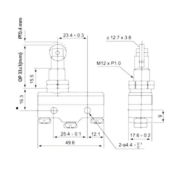 Z-15GQ22-B Micro Switch 3-Pin