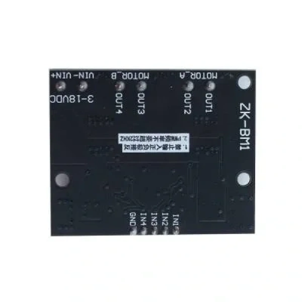 ZK-BM1 10A 3-18V DC PWM Çift Motor Sürücü
