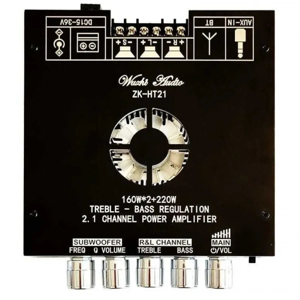 ZK-HT21 2x160W + 220W Bluetooth 5.0 2.1 Kanal Amfi Modülü TDA7498E