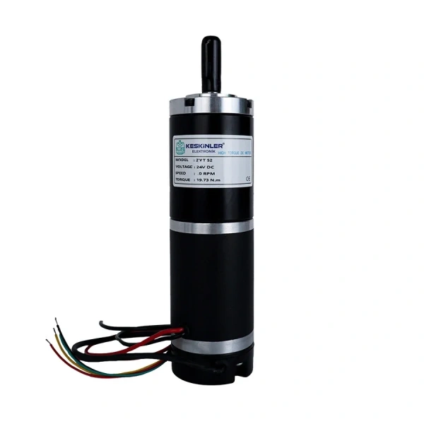 ZYT52RA 24V 10Rpm Planet Redüktörlü Encoderli Motor