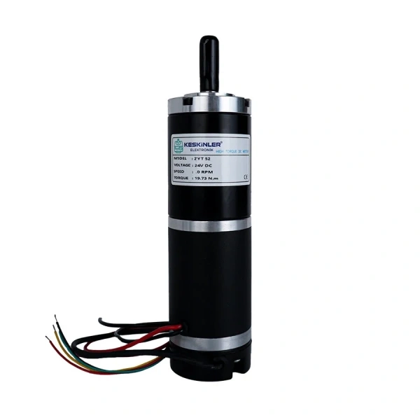 ZYT52RA 24V 10Rpm Planet Redüktörlü Encoderli Motor