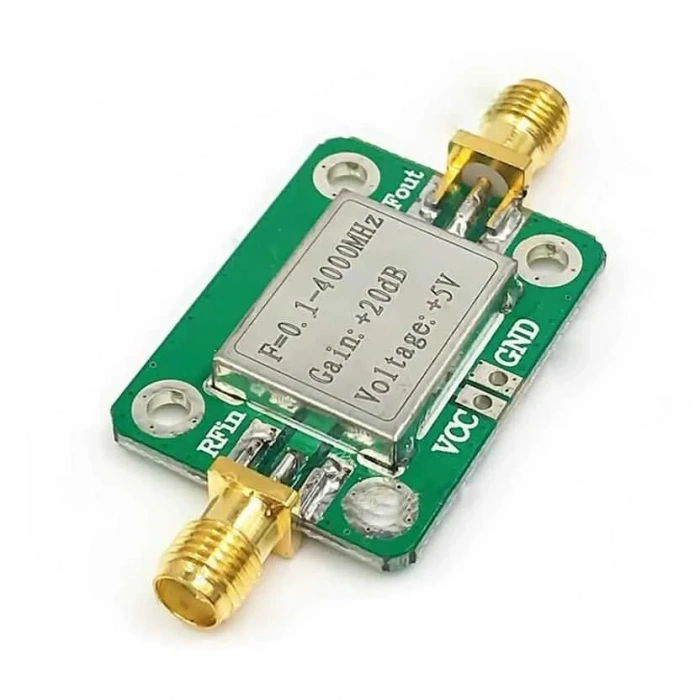 0.1-4000MHz 20dB Gain RF Geniş Bant Amplifikatör Modülü