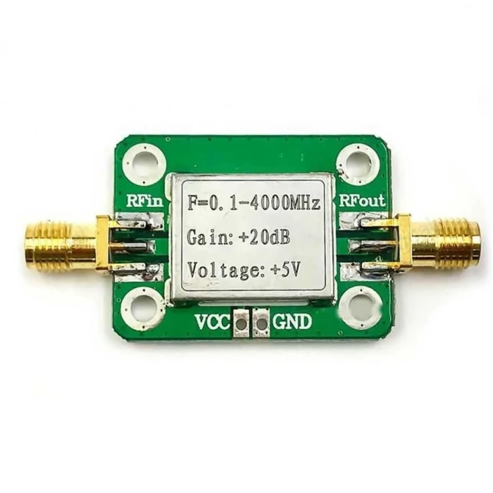 0.1-4000MHz 20dB Gain RF Geniş Bant Amplifikatör Modülü