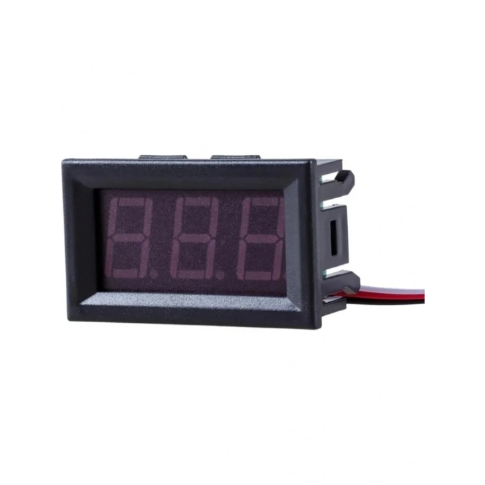 0.56” DC 0–30V Dijital Voltmetre Panel Tip (Kırmızı, 3 Telli)