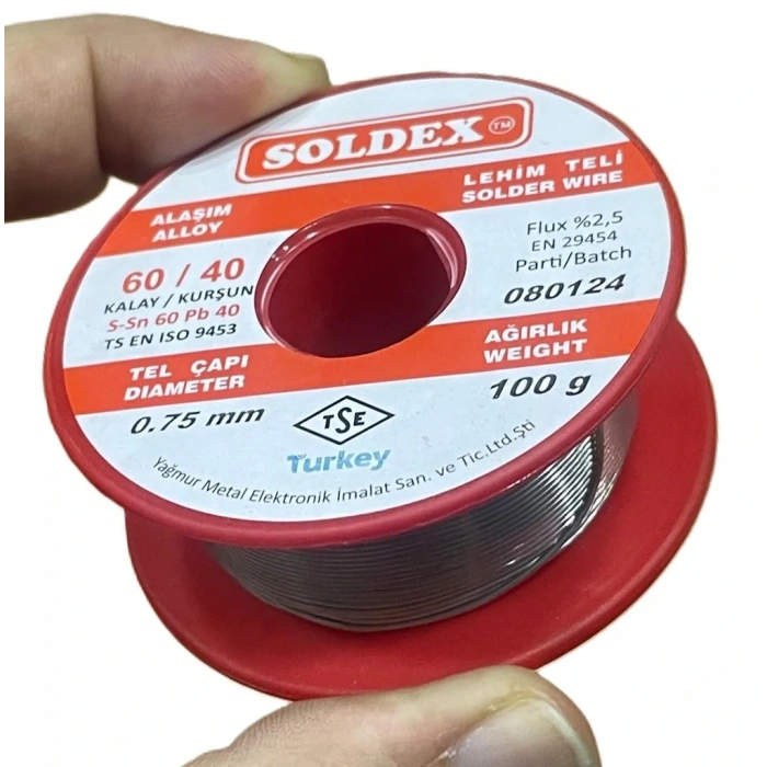 0.75mm 100 gr Soldex Lehim Teli