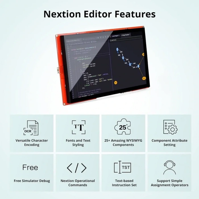 10.1 Inch Nextion Dokunmatik NX1060P101-011C-I