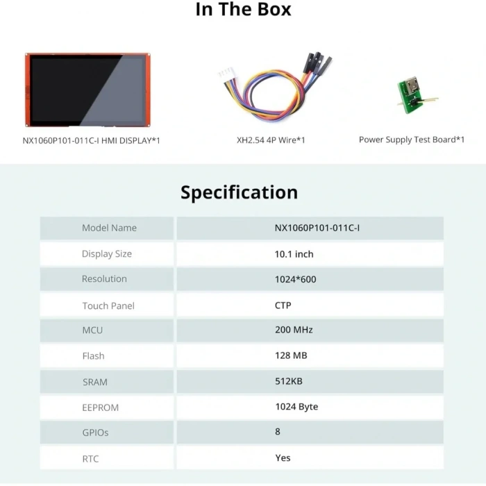 10.1 Inch Nextion Dokunmatik NX1060P101-011C-I