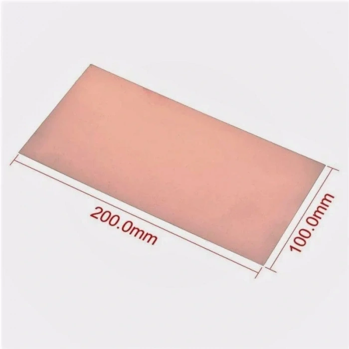 10x20 Bakır Plaket 100x200mm