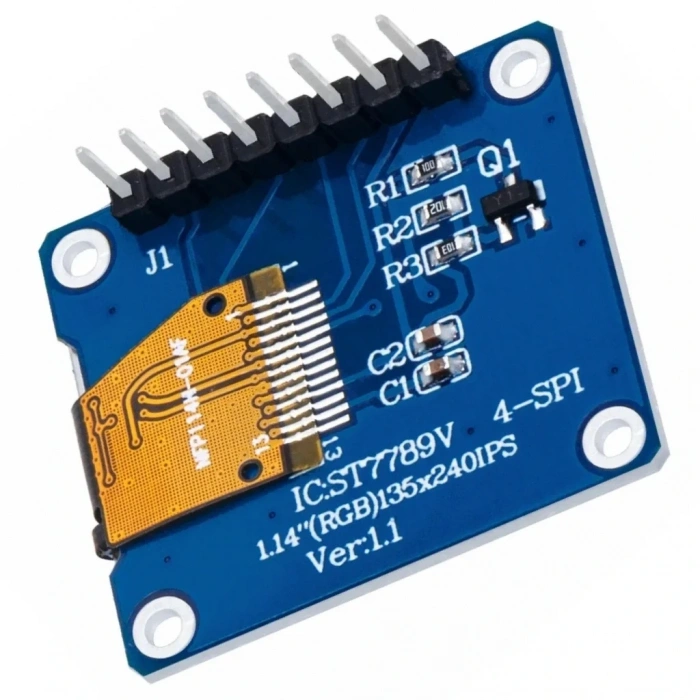 1.14 inch ST7789V Chip 135×240 RGB TFT IPS 8 Pin LCD Ekran Modülü