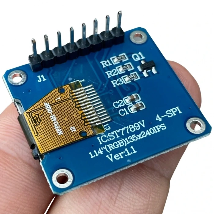 1.14 inch ST7789V Chip 135×240 RGB TFT IPS 8 Pin LCD Ekran Modülü