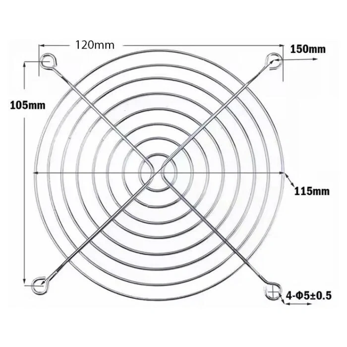 120x120mm Fan Koruma Teli