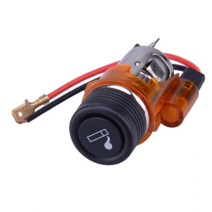 12V 120W Işıklı Oto Çakmaklık - Sarı