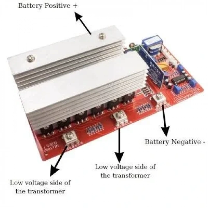 12V 1500W Tam Sinüs İnverter Sürücü Kartı