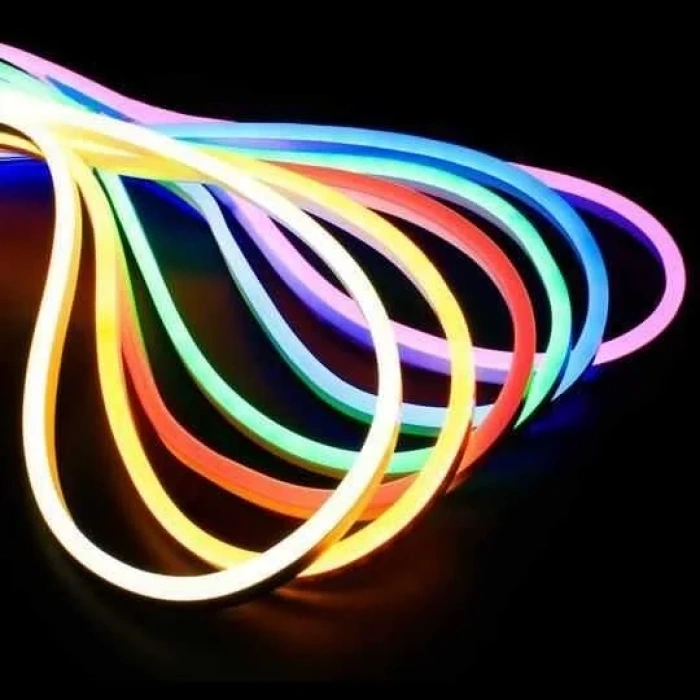 12V Esnek Neon Şerit Led 5 Metre - Gün Işığı
