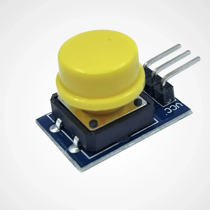 12x12mm Push Buton Switch Modül Sarı Kapak 1 Adet