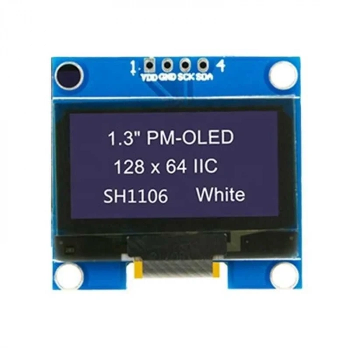 1.3 128X64 OLED Ekran Beyaz GME12864-80