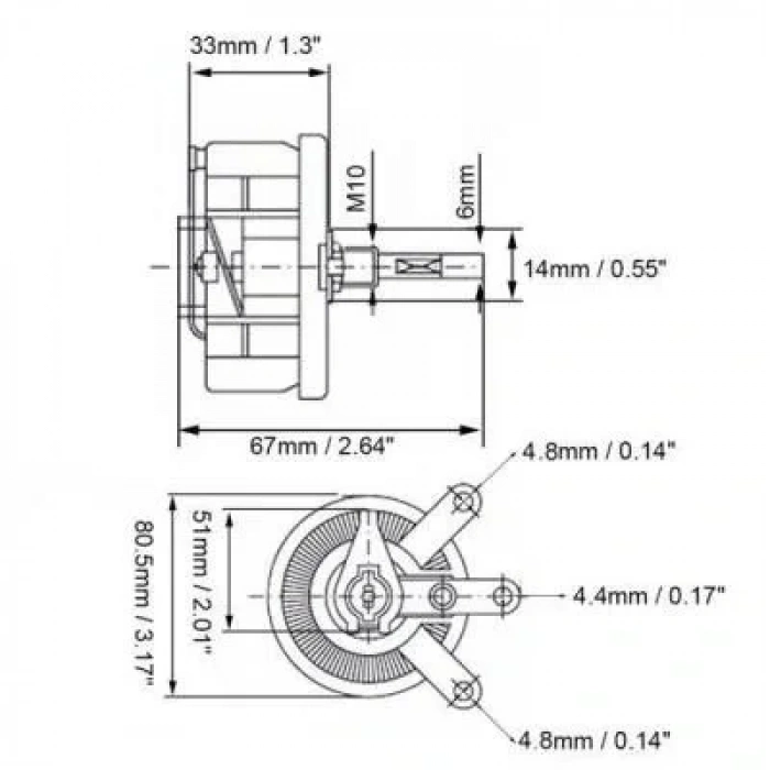 150R 100W BC1 Reosta Direnç - Potansiyometre