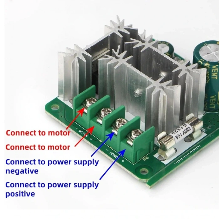 15A 6-90V PWM DC Motor Sürücü Motor Hız Kontrol Modülü