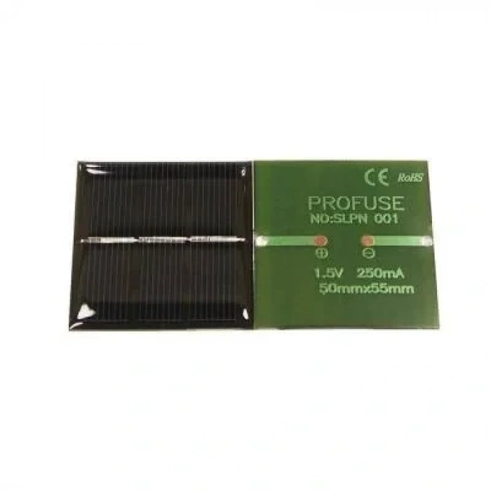 1.5V 250mA Solar Panel - Güneş Pili 50x55mm