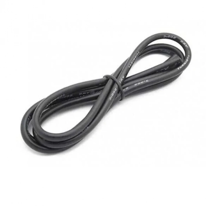 16 AWG Silikon Kablo Siyah - 1 Metre