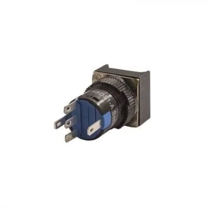 16mm 24V Beyaz Anahtarlı Kare Buton CD-AF-11DZ/24V/W