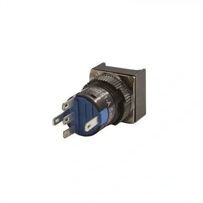 16mm 24V Mavi Anahtarlı Kare Buton CD-AF-11DZ/24V/B