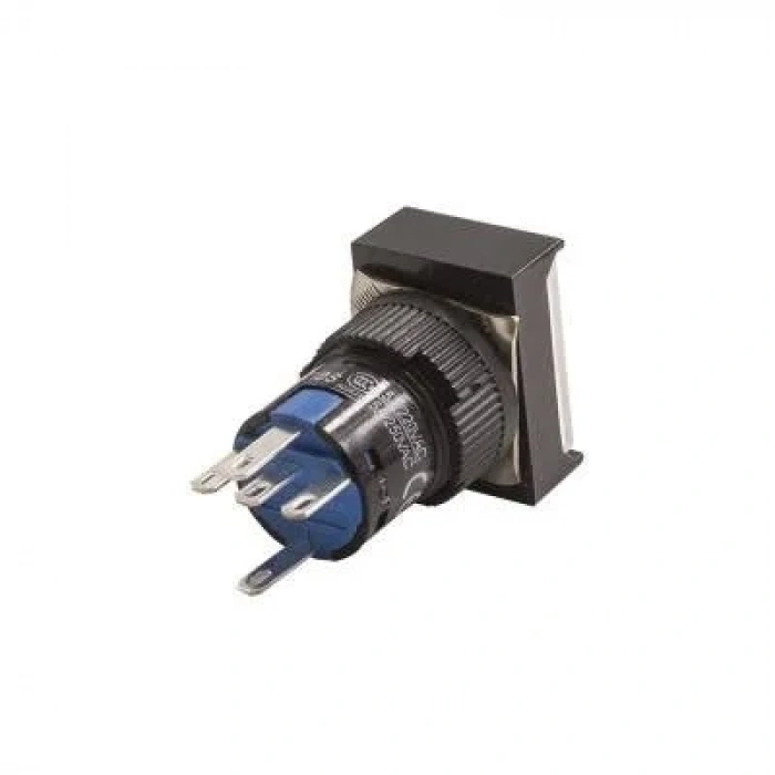 16mm 24V Sarı Anahtarlı Diktörtgen Buton CD-AJ-11DZ/24V/Y