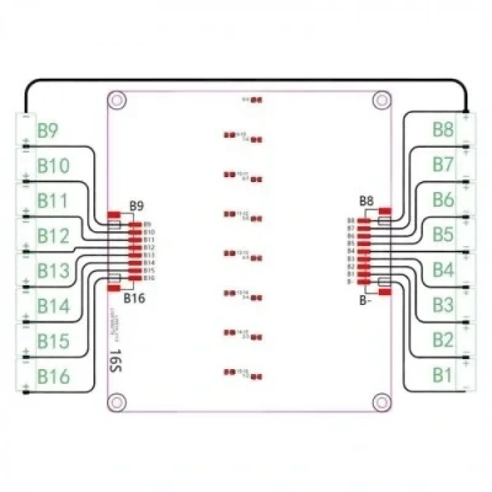 16S Li-ion & 18650 & Lifepo4 BMS Batarya Koruyucu Balans Devresi