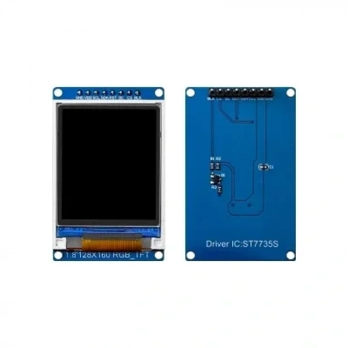 1.8 128x160 SPI Tam Renkli TFT LCD Ekran Modülü - ST7735S