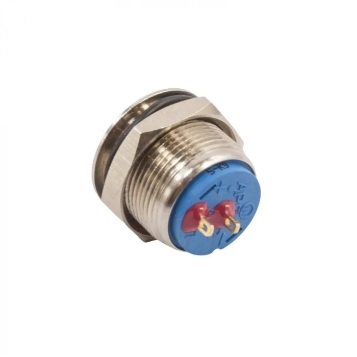 19mm Düz Yaylı Metal Buton - AV09C703