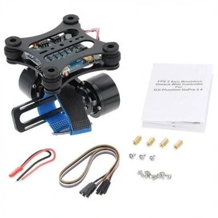 2 Eksenli Hafif Fırçasız Gimbal - DJI ve GoPro Uyumlu