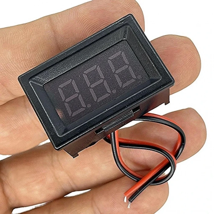 2 Kablolu Dijital Voltmetre 0.36 inç DC 2.4-30V