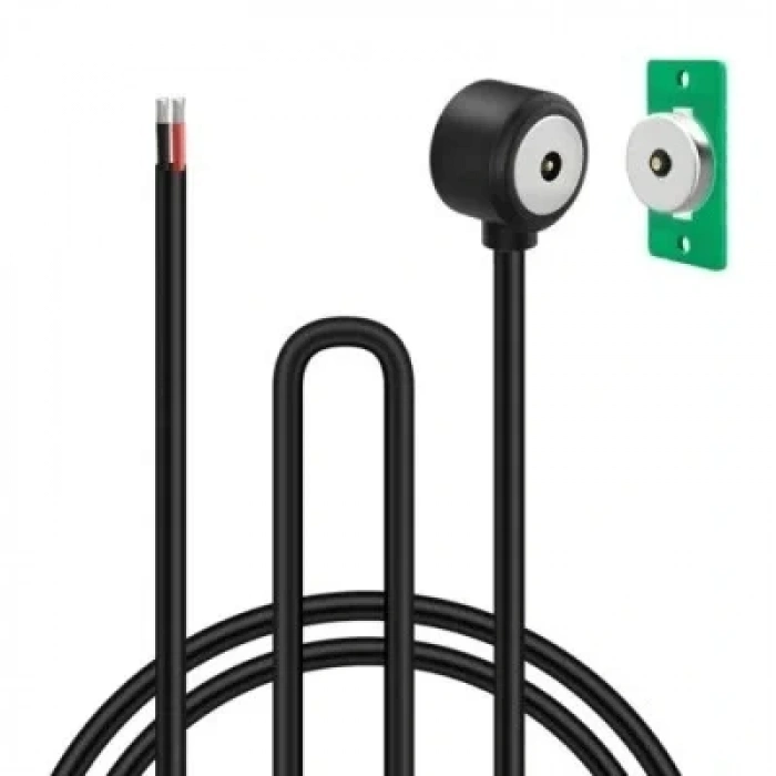 2-Pin 15mm 90C Kablolu PCBli Pogo Pin Manyetik Konnektör Takımı