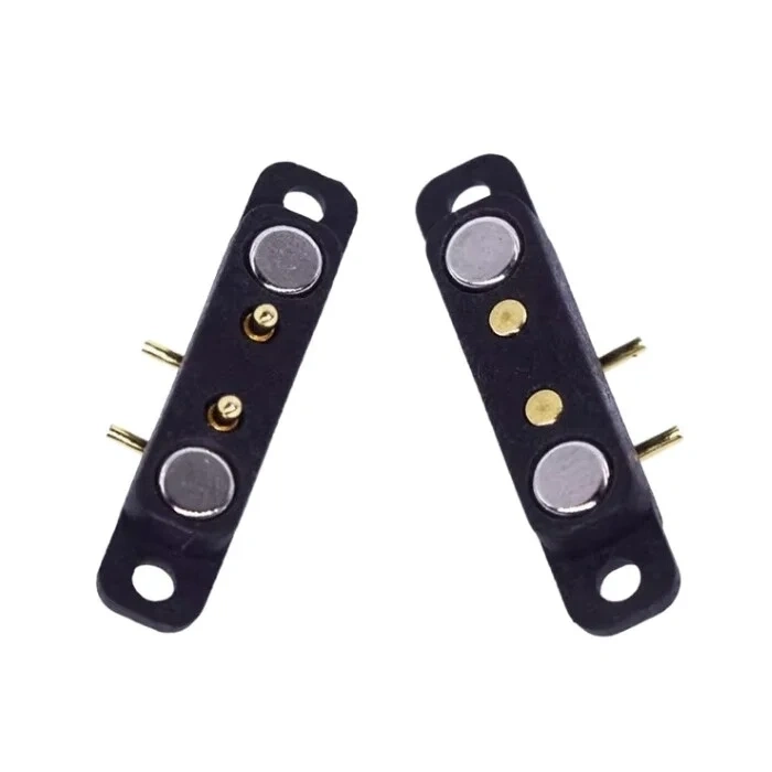 2-Pin 2.54mm 90C Pogo Pin Manyetik Konnektör Takımı - Kulaklı