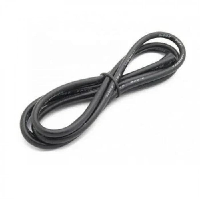 22 AWG Silikon Kablo Siyah - 1 Metre