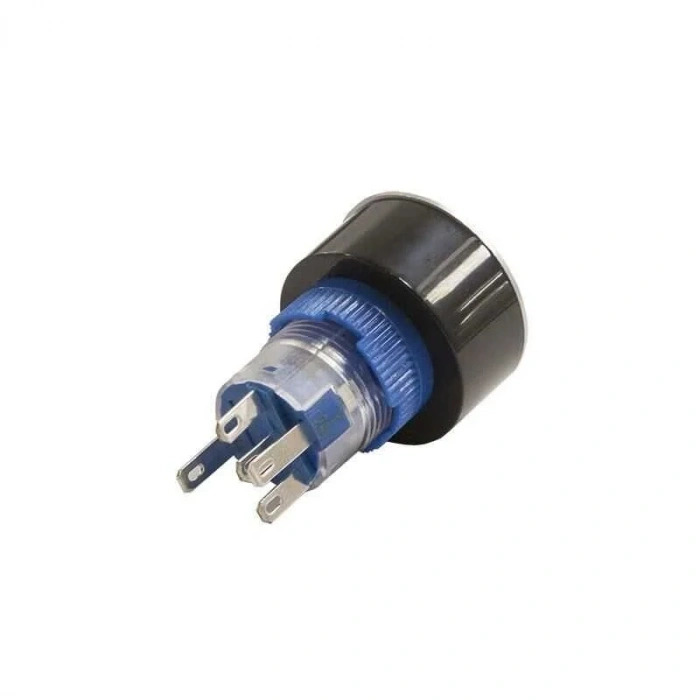22mm 24V Kırmızı Power Simgeli Yaylı Buton