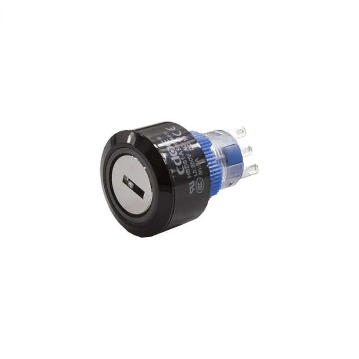 22mm Anahtarlı Anahtarlı Mandal Buton 0-1 CD-APY-11Y/21