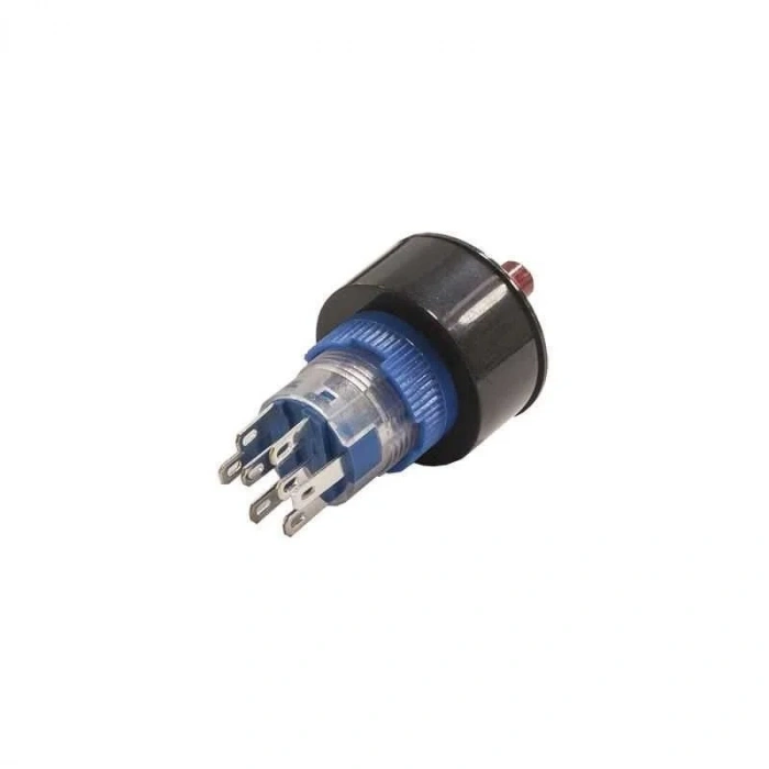 22mm Kırmızı Mandal Buton 1-0-2 CD-APY-22XDR