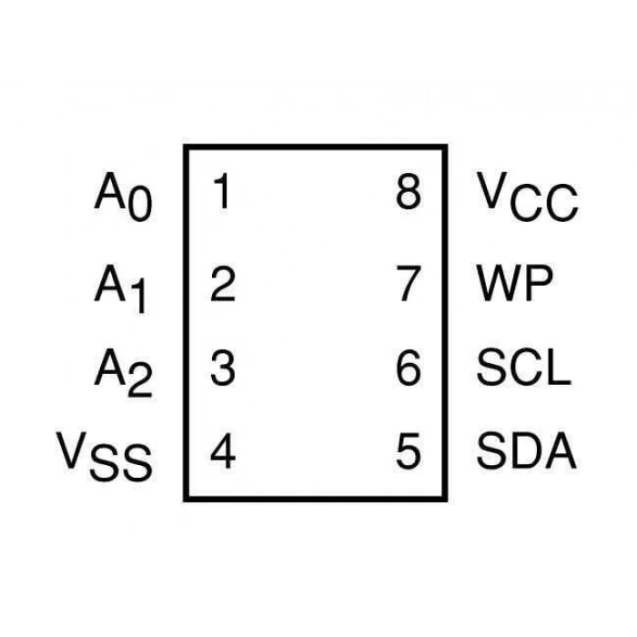 24C01LI - DIP8 EEPROM Entegresi