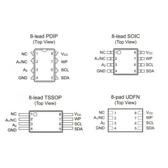 24C04 - SO8 SMD EEPROM Entegresi