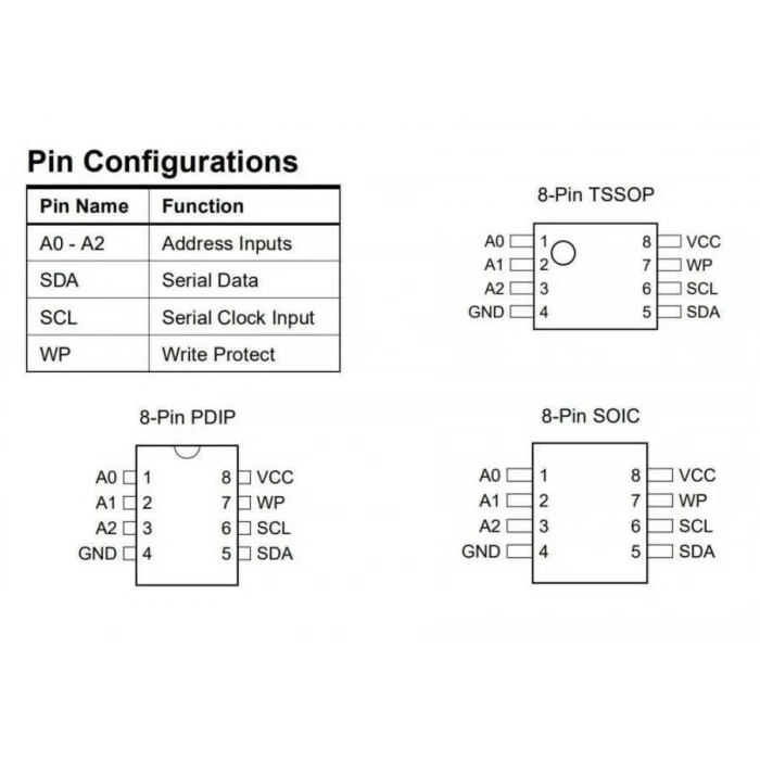 24C32 - SO8 SMD EEPROM Entegresi