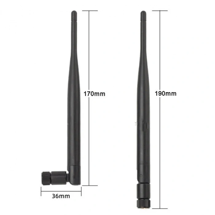 2.4G 5DB WIFI 190mm 90 Derece Ayarlanabilir SMA Erkek Anten
