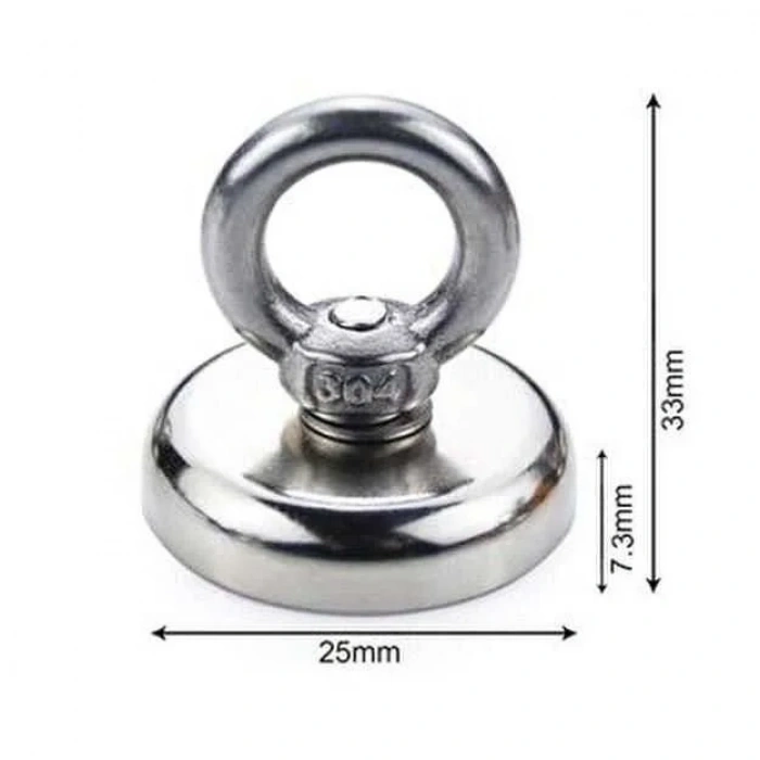 25mm Fishing Magnet - Neodyum Pot Mıknatıs