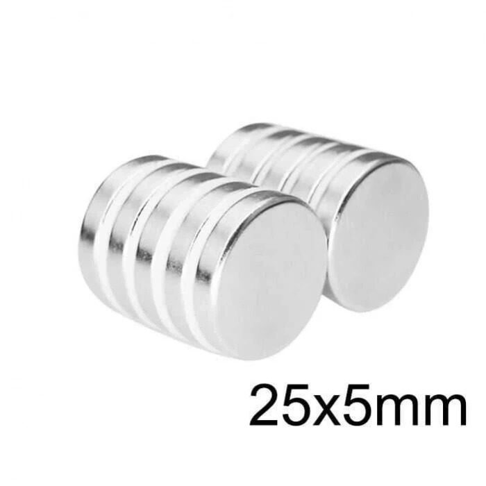25X5mm Neodyum Güçlü Mıknatıs - Neodim Magnet