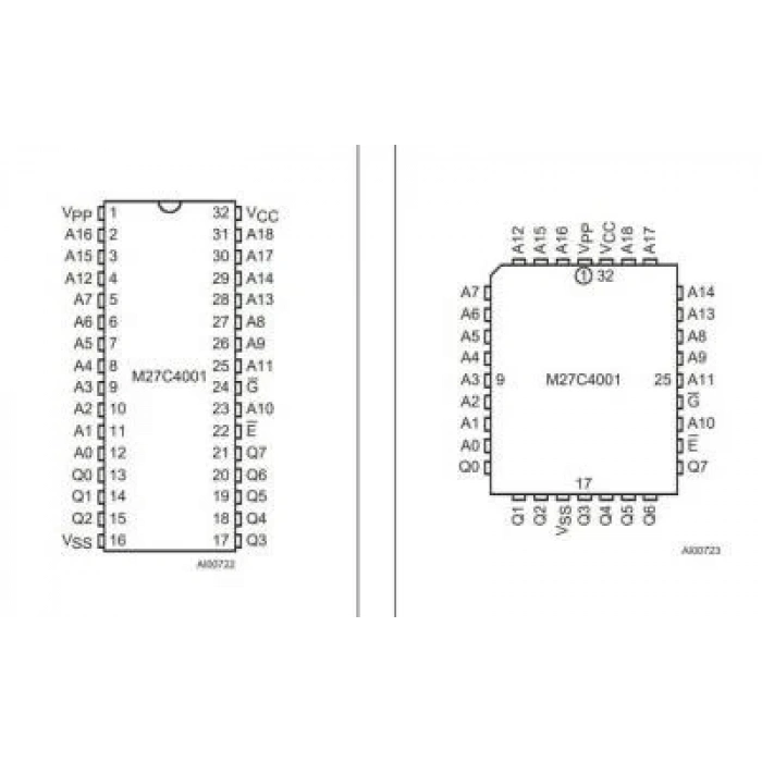 27C4001 - FDIP32W EEPROM Entegresi