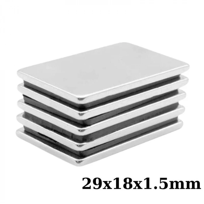 29x18x1.5mm Neodyum Güçlü Mıknatıs - Neodim Magnet