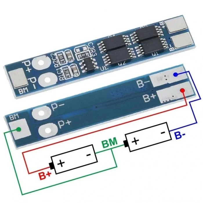 2S 8A BMS 8.4V 18650 Lityum Pil Şarj Koruma Devresi