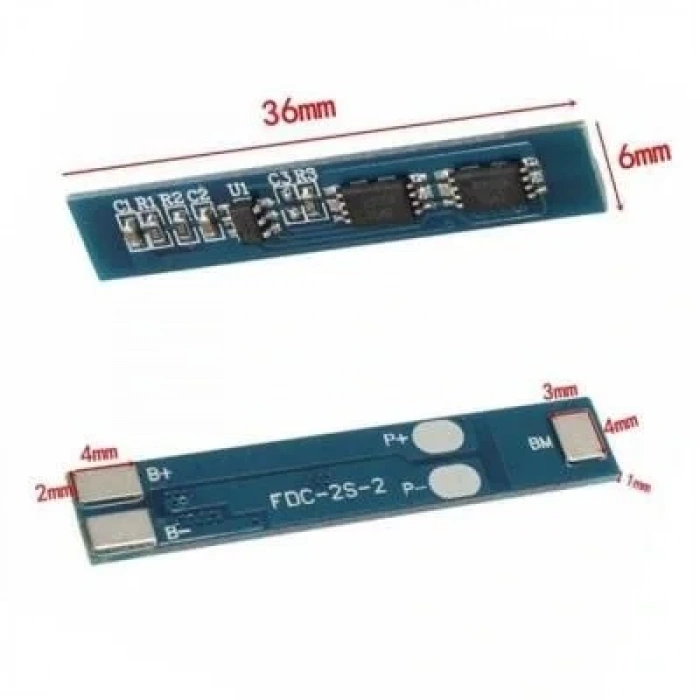 2S LiPo & Lion & 18650 BMS Pil Şarj Devresi
