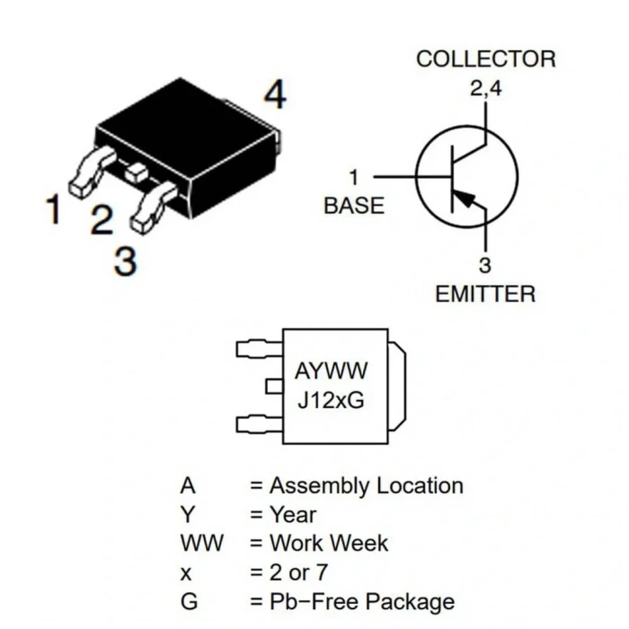 2SD882 TO-252 3A 40V NPN Transistör