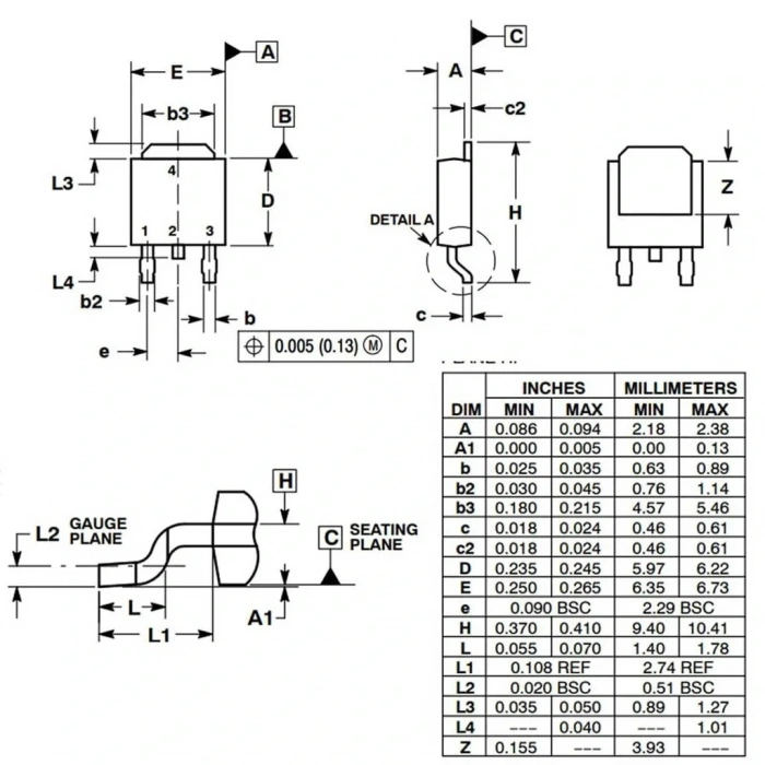 2SD882 TO-252 3A 40V NPN Transistör